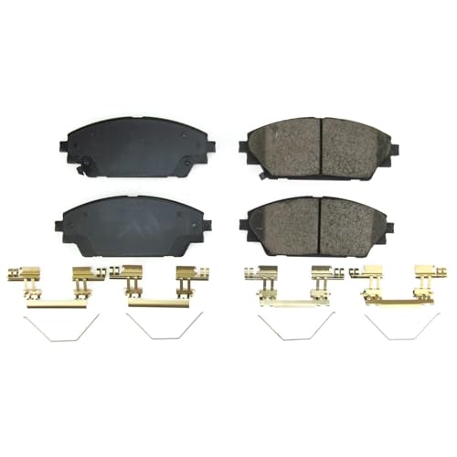 Image of PowerStop Front Brake Pads for Mazda CX-30 2020-25 - Z17 Ceramic Brake Pads with Installation Hardware, 17-2275