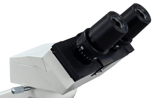 OMAX 40X-2000X LED Binocular Compound Lab Microscope Double Layer Mechanical Stage + Blank Slides, Cover Slips, & Lens Cleaning Paper, M82ES-SC100-LP100