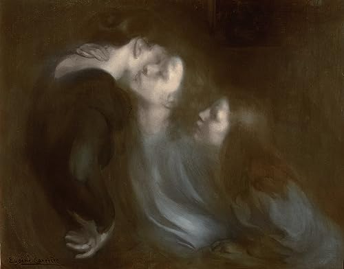 Portrait Eugène Carrière Le Baiser de sa mère, une œuvre célébrant la tendresse familiale