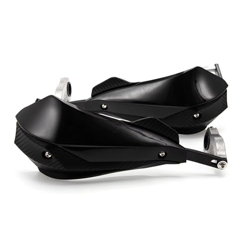 Protège-mains guidon pit bike noir avec équipement protection motocross dirt