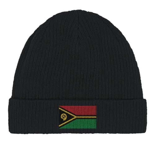Bonnet en coton drapeau du Vanuatu pour homme et femme bonneterie oceanienne