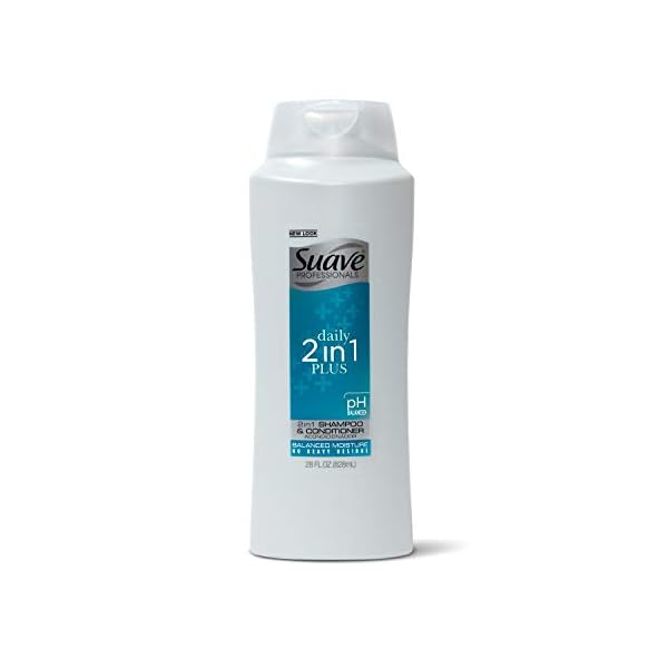 Suave Professionals 2 in 1 Shampoo and Conditioner for Cleansed Hair Daily Plus Hair Shampoo and Conditioner Formula…