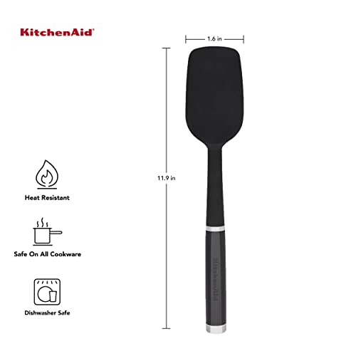 KitchenAid Espátula de colher clássica, tamanho único, preta 2