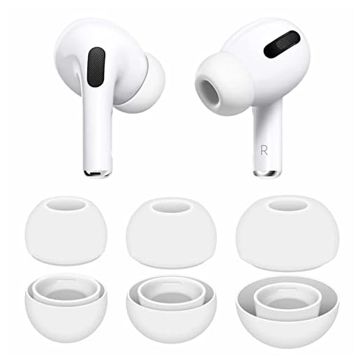 3 Pairs Compatible with AirPods Pro 1st 2nd Ear Tips Buds, Small Medium Large 3 Size Replacement Silicone Rubber Eartips Earbuds Gel Accessories Compatible with AirPods Pro 2 and 1st - S/M/L White