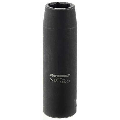 Powerbuilt 1/2-Inch Drive 9/16-Inch Deep Impact Socket - 642301M #TOP20
