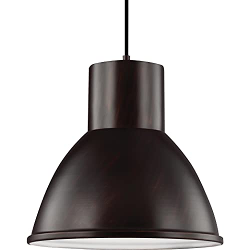 One-Day Sale: Up to 80% Off Sea Gull Lighting 6517401-710 Division Street One-Light Pendant Hanging Modern Light Fixture, Burnt Sienna Finish