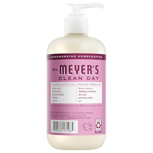 Image of Mrs. MEYER'S CLEAN DAY Hand Soap 12.5 Fl Oz New Spring Scent Variety Pack (Lilac + Peony + Mint)