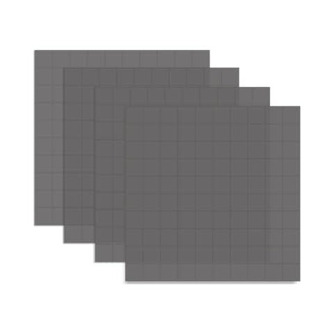 4 Pieces Silicone Thermal Pad, 0.5mm 1mm 1.5mm 2mm Thickness 100x100mm Sliced into 100Pcs, Thermal Conductivity 3.0 W/mK, Heat Resistant for Laptop Heatsink CPU GPU SSD IC LED Cooler Cover