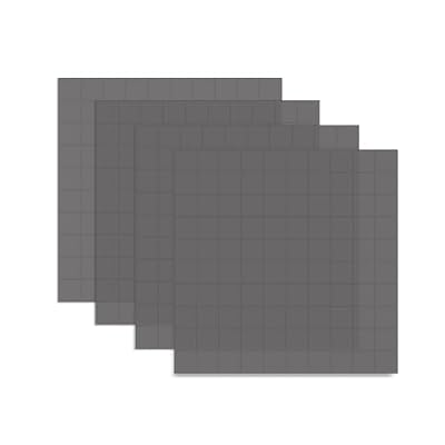 4 Pieces Grey Silicone Thermal Pad, 100x100mm Sliced into 100Pcs