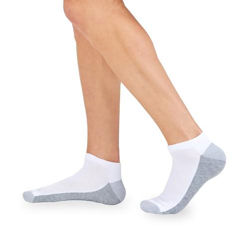 Image of Fruit of the Loom Men's Dual Defense Ankle Socks, Odor Protection with Half Cushion, Multi-Packs