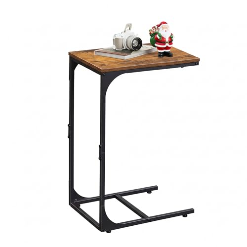 WLIVE C Shaped End Table, Small Couch Side Tables Metal