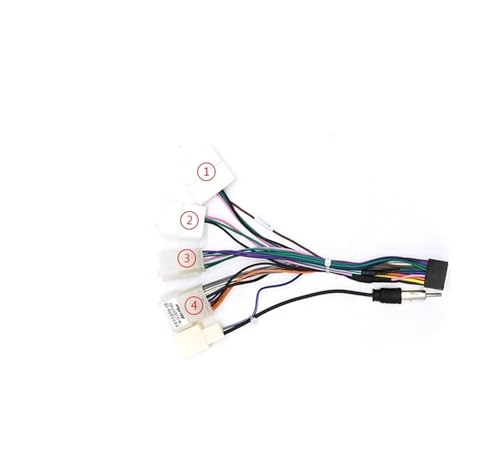 Carcasa Marco Radio Coche 9 Pulgadas 2 DIN para Toyota para Verso R20 2009-2018 Panel Salpicadero Vídeo Reproductor CD DVD Marco Audio Kit Montaje Tablero(Frame an Cord)