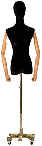 Professional Tailors Dummy Accessories Mannequin Height-Adjustable Caster Clothing Store Shelf Display Stand Model