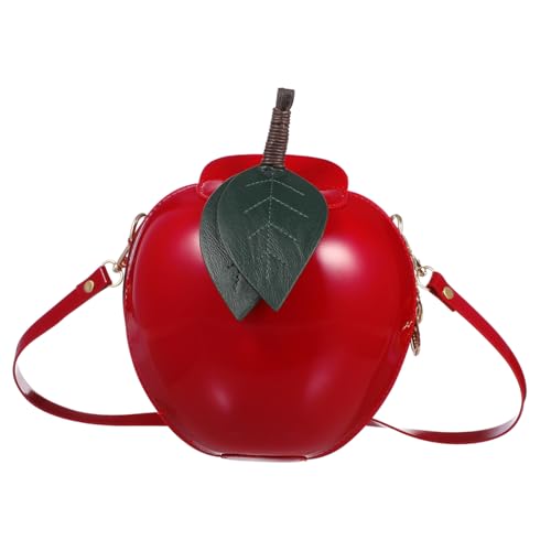 Sac bonbon rouge fillette sacoche bandoulière ajustable 19x19cm