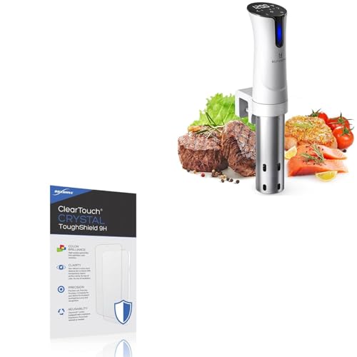 BoxWave Screen Protector Compatible with BLITZHOME Sous Vide Machine - ClearTouch Crystal ToughShield 9H (2-Pack), Clear 9H Tough Flexible Film Screen Protector