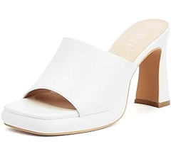 【完売品】CLANE OPEN TOE SQUARE MULES 37 24ss Amazon.com | MUSSHOE High Platform Sandals for Women Square