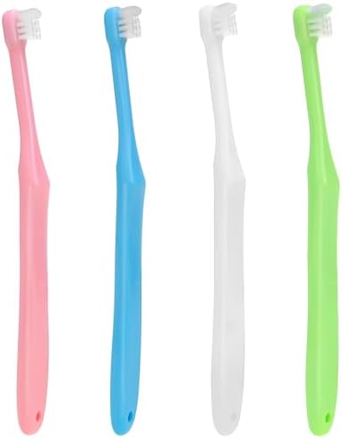 Ceonam 4 Pack End Tuft Toothbrush, Small Head Single Tuft Orthodontic Toothbrush for Wisdom Teeth, Soft Trim Compact Interdental Brush