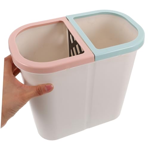 Caneca de basura dual VICASKY sin tapa para baño y cocina miniatura 4