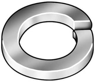 M2 x 4.4 mm OD Spring Steel Furnace Black Finish Standard Split Lock Washers, 100 pk.