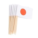 MAGICLULU 200 Stück Zahnstocher-Flagge Flaggen Snackbehälter Sirup automatisch Obstdekor Tiki obstspieße party sachen partydekoration party dekoration Cocktail-Topper Getränkeauswahl Holz