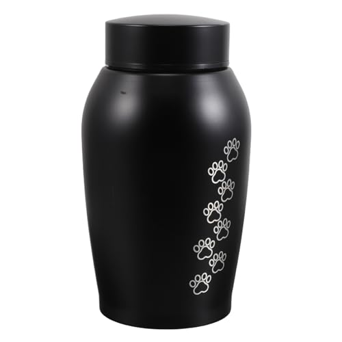 Alasum Urne pour Animaux de Compagnie Étanche pour Cendres de Chien et Chat Boîte Souvenir Élégante pour Cheveux Dents et Restes Urne Commémorative et Polyvalente pour Domicile