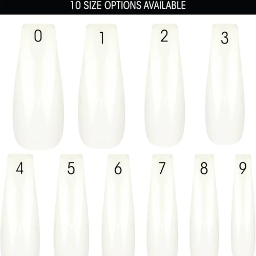 Image of L.A. COLORS 26PC Lavish Nail Tips W /Glue, Wild Rush (Coffin) (Carded) CNT359