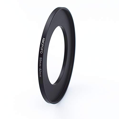 Image of 55mm to 82mm Step-Up Ring Filter adapter /55mm to 82mm Camera Filter Ring for 82mm UV,ND,CPL,Metal Step Up Ring
