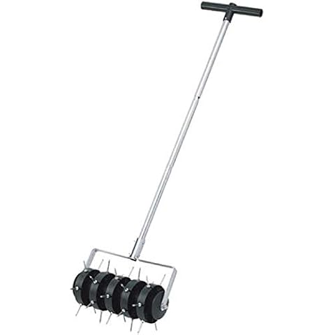 REMI TOOLS LTD Rolling Outdoor Garden Lawn Aerator Spike Roller Gardening Tool Grass Soil Cover