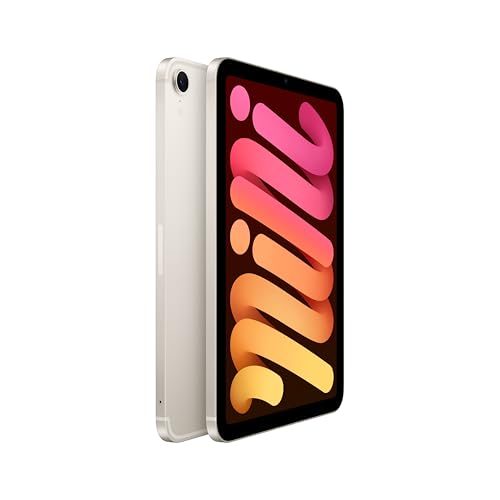 Image of Apple iPad mini (A17 Pro): Apple Intelligence, 8.3-inch Liquid Retina Display, 512GB, Wi-Fi 6E + 5G Cellular, 12MP Front /12MP Back Camera, Touch ID, All-Day Battery Life - Starlight