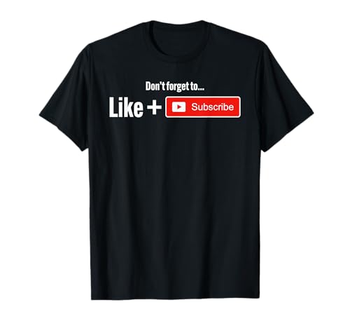 Funny Video Blogger Vlogger Like Subscribe Podcaster T-Shirt T-Shirt