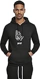 Mister Tee Herren Dark Pray Kapuzenpullover, Schwarz, L