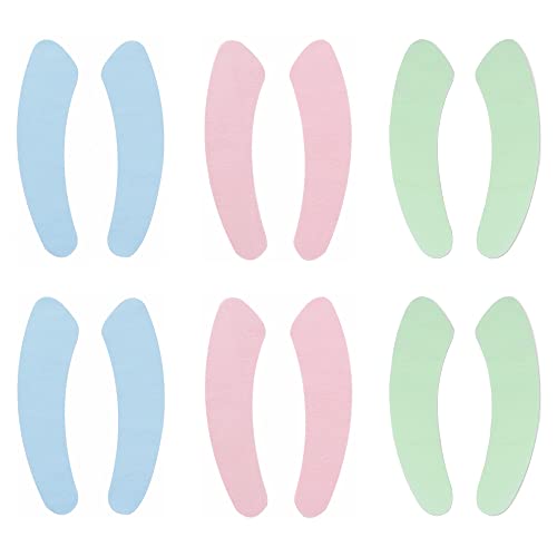 Csirnto Funda Tapa Wc 6 Pares Fundas Wc Alfombrilla de Asiento de Inodoro Autoadhesivo Tapa de Inodoro Almohadillas Funda de Asiento de Inodoro...