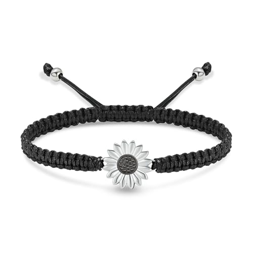 Bracelet de crémation tournesol bijoux commémoratifs souvenir pour femme