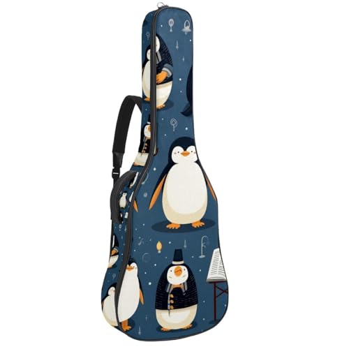 Sac pour guitare acoustique multicolore housse étanche avec grandes poches