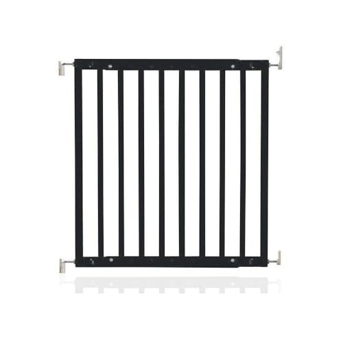 Safetots Robustes Holz Babygitter für Treppen, Schwarz, 63.5 cm - 105.5 cm, Holz Schraubgitter, Schraubbefestigung als Sicherheitssperre, stilvolles Design und praktisches Sicherheitsgitter