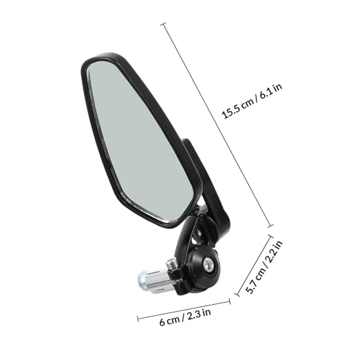 Espejos retrovisores para moto Hohopeti con cristales HD antirreflejos fáciles de instalar 2