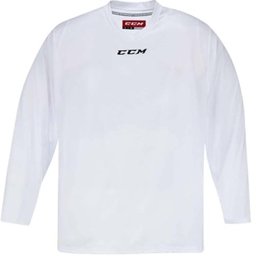 CCM 5000 Series Hockey Practice Jersey - Senior - White, X-Large