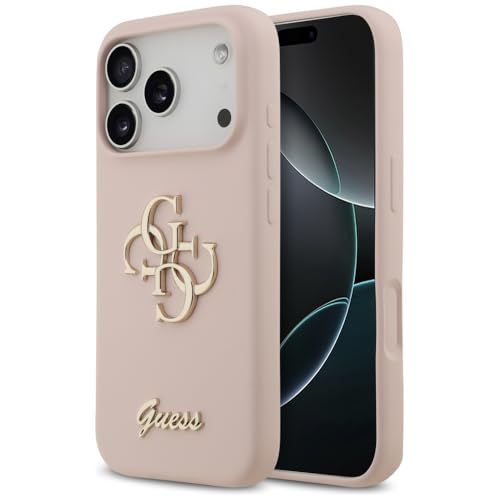 Coque silicone Guess iPhone 17 Pro rose parfaite pour sublimer vos looks quotidiens