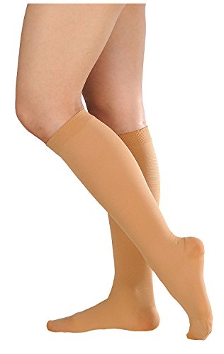 アルケア アンシルク・2 弾性ストッキング ハイソックス つま先あり 18464 ライトブラウン S