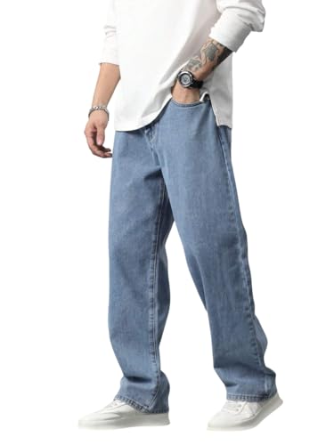 Image of TAGAS Men Relaxed FIT Denim Jeans | Loose Jeans for Men | Mens Baggy Fit Denim Jeans Pant | MDJ-22