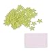 100pcs adesivi murali casa bagliore nelle stelle scure decalcomania adesivi da parete fluorescenti luminosi fluorescenti sognanti (verde chiaro)