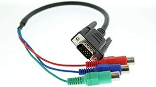 Male 14 Pin VGA to Female Phono RGB SVGA LCD Projector laptop Cable 40cm SVGA