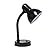 Simple Designs LD1003-BLK Basic Metal Desk Lamp with Flexible Hose Neck for Office, Living Room, Bedroom, College Dorm, Bookshelf, Black