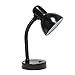 Simple Designs Home LD1003-BLK Basic Metal Desk Lamp with Flexible Hose Neck, 4.92" x 4.92" x 11.81", Black