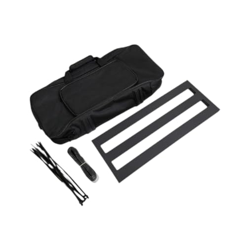 Colaxi Guitar Effect Pedal Board with Carry Bag Pedal Board Bag Sturdy Multifunction Metal Effect Pedalboard for Musical Instrument, M
