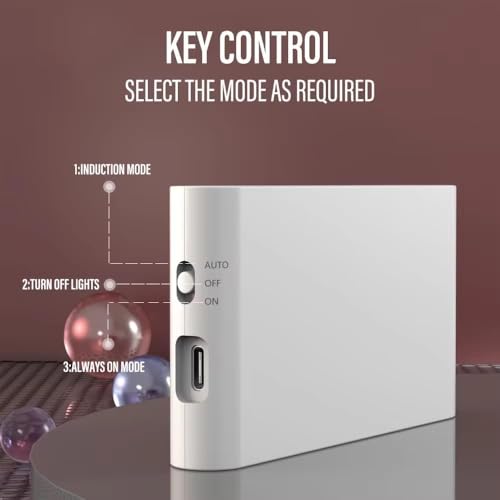 Image of LED Under Cabinet Lights, Auto Motion Sensor, 3 Modes, USB Rechargeable, Motion Sensor Light for Home Indoor Outdoor, Cupboard, Kitchen and Stairs (Stair)