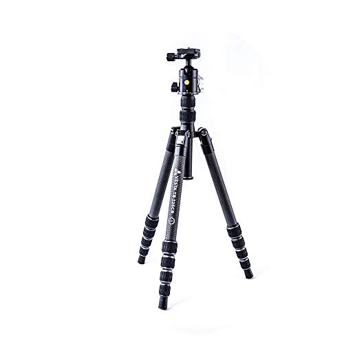 VANGUARD Vesta TB235CB 軽量コンパクトカーボンファイバートラベル三脚 ボールヘッドとツイストレッグロック付き