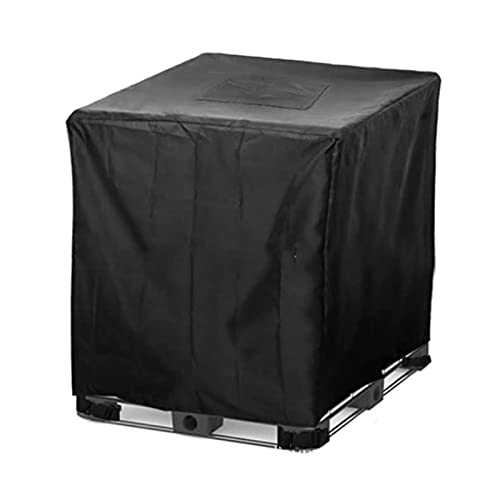 貯水タンクカバー | IBCトートカバー,屋外275ガロンレインバレル210Dオックスフォードクロス防水コンテナ水タンクジッパー付き保護カバー(ブラック) Keytowards