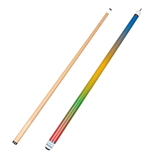Pool Cues 58 inch Pool Cue Stick, Billiard House Bar Pool Cue Stickswith 12.7mm Fiber Leather tip for Beginner, Commercial and Home Entertainment