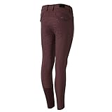 Taille enfant HORZE Pantalon d\'équitation Taille Haute Fond intégral Andrea, Enfant, Rouge, 150